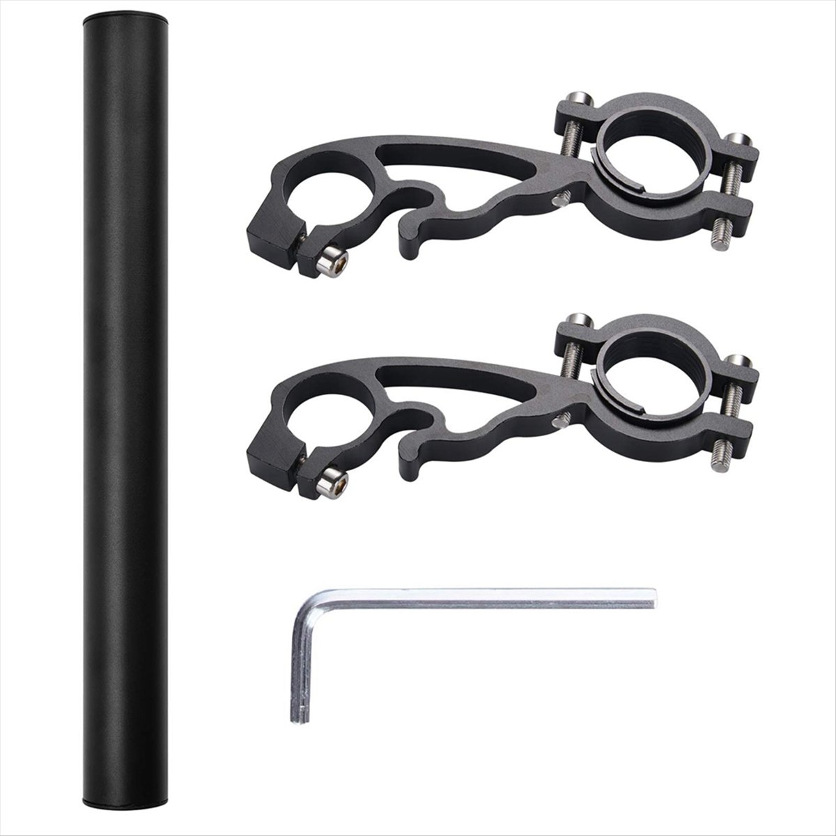 Mountain Biking Tube - A61P 25CM ท่อสีดำ ตัวต่อแฮนด์จักรยาน สำหรับจักรยานเสือภูเขา ที่ยึดไฟหน้าจักรยาน